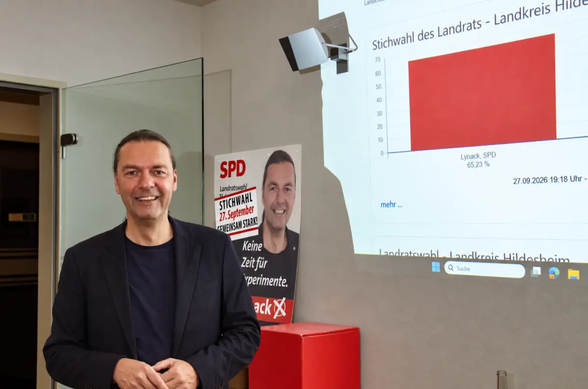 Bernd Lynack gewinnt die Wahl vor Herausforderer Christopher Gedeon und bleibt weitere acht Jahre im Amt.