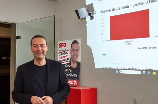 Bernd Lynack gewinnt die Wahl vor Herausforderer Christopher Gedeon und bleibt weitere acht Jahre im Amt.