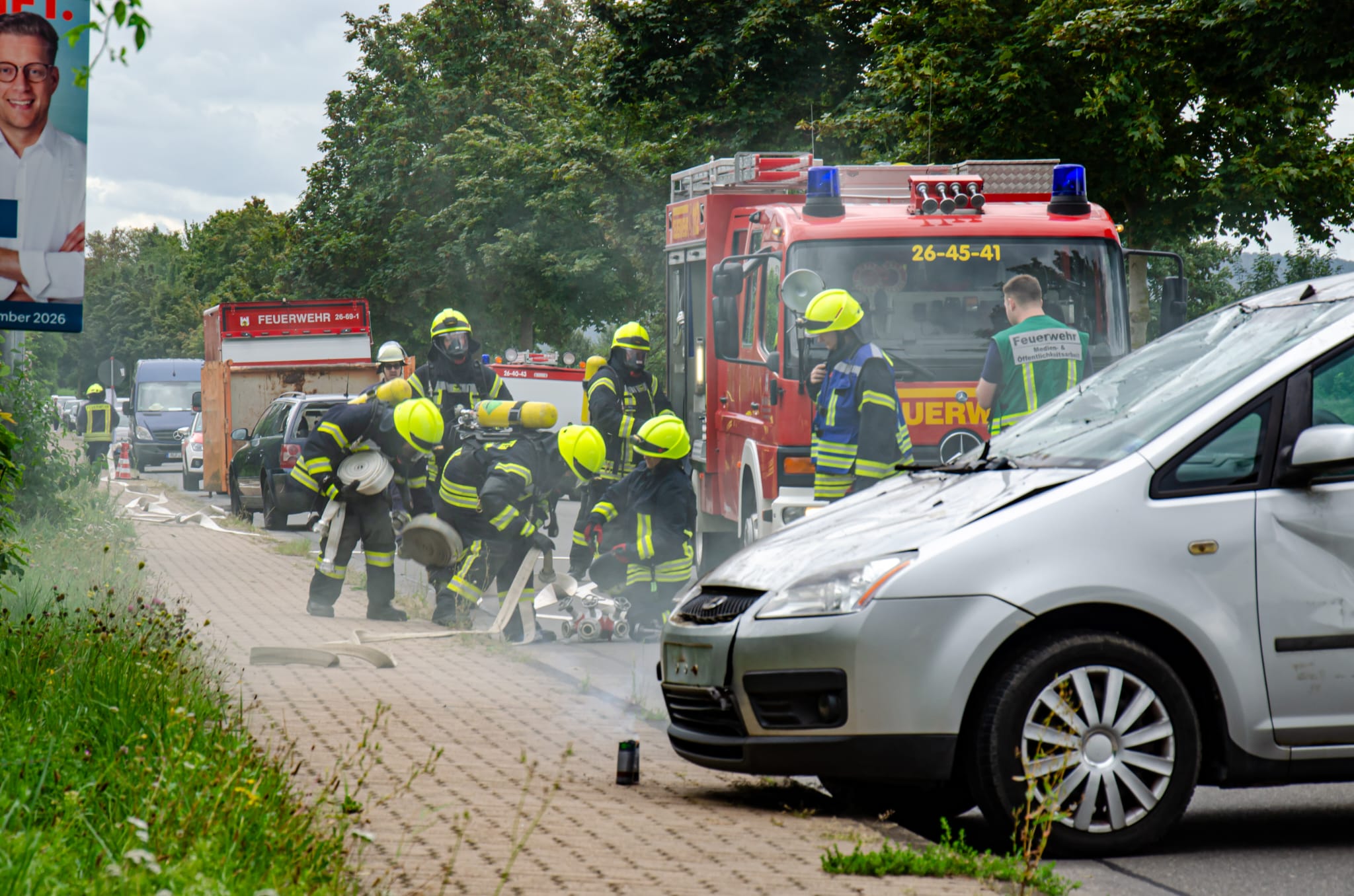 Erste Blaulichtmeile in Alfeld lockt zahlreiche Besucher an