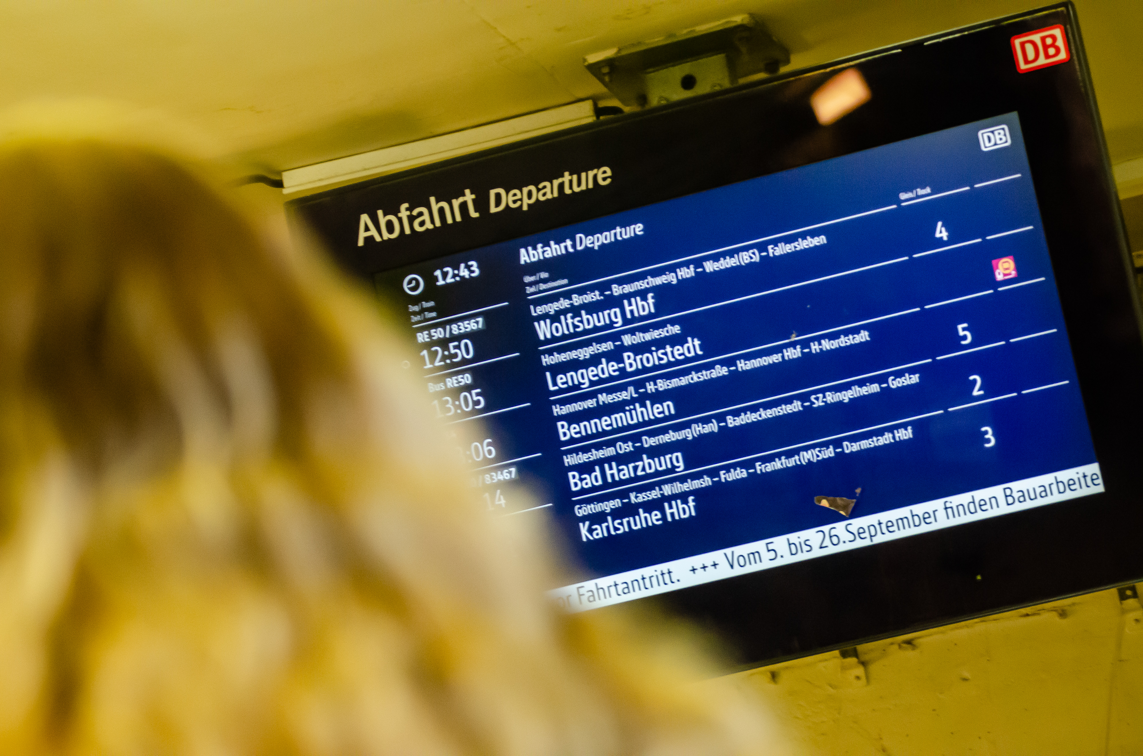 Bahnreisende müssen sich auf Ausfälle und Verspätungen einstellen.