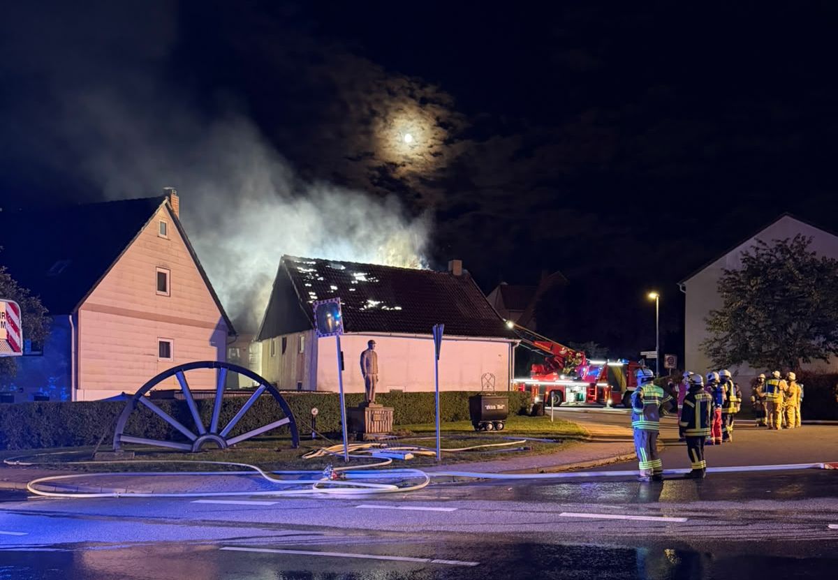 Das Haus wurde bei dem Brand zerstört.